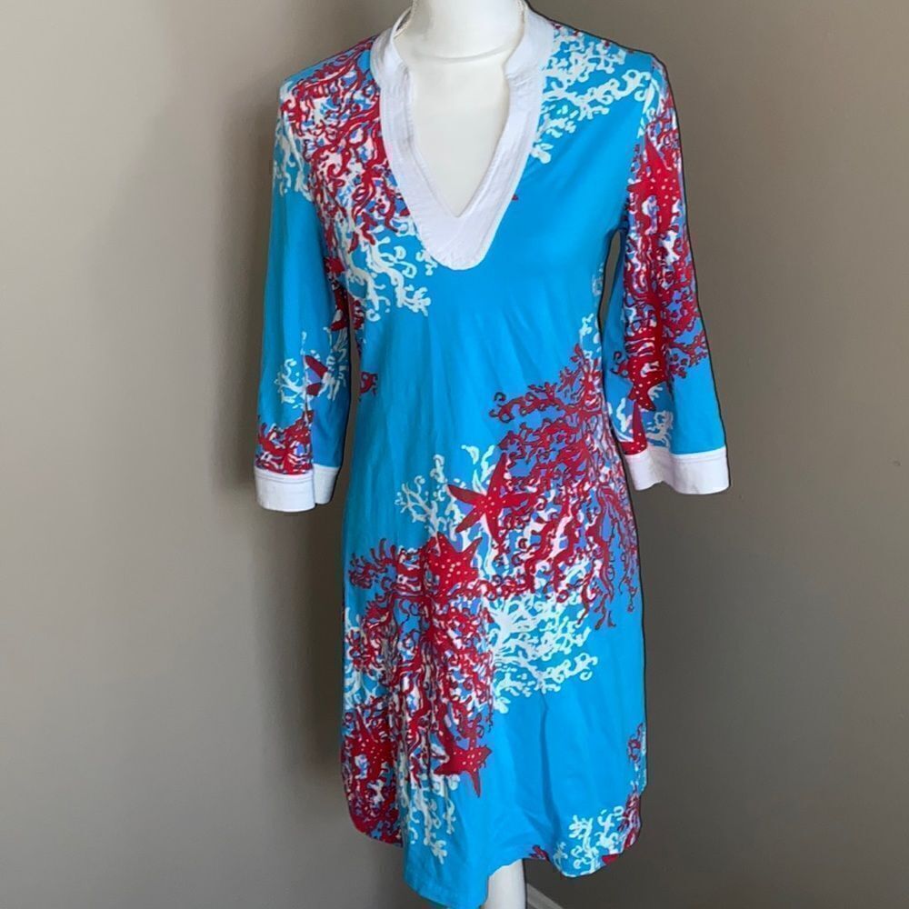 Lilly Pulitzer Coral Cascade Joy Tunic Dress!